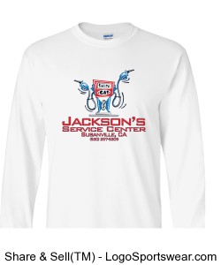 Jackson's Large Logo HeavyWT LS Adult T-Shirt Design Zoom