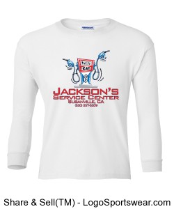 Jackson's Large Logo YOUTH HeavyWT LS Tshirt Design Zoom